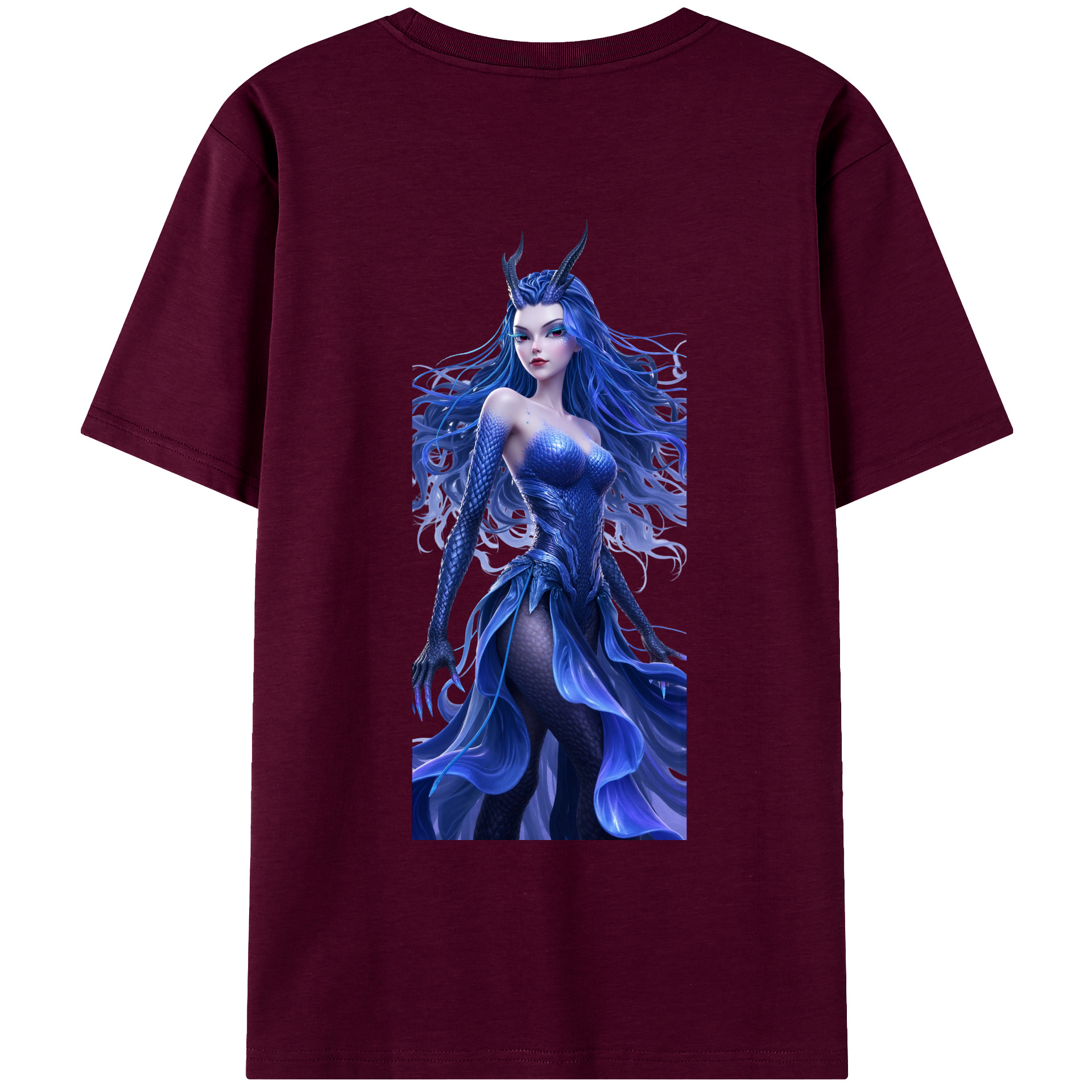 （画像用） Ne Zha 2 ナタ 魔童の大暴れ レディース半袖Tシャツ(バックプリント)